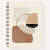 Neutral Abstract Shapes | Minimal Modern Fine Art  Notitieboek (Voorkant)