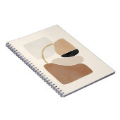 Neutral Abstract Shapes | Minimal Modern Fine Art Notitieboek (Rechterzijde)