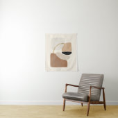 Neutral Abstract Shapes | Minimal Modern Fine Art Wandkleed (In situ)