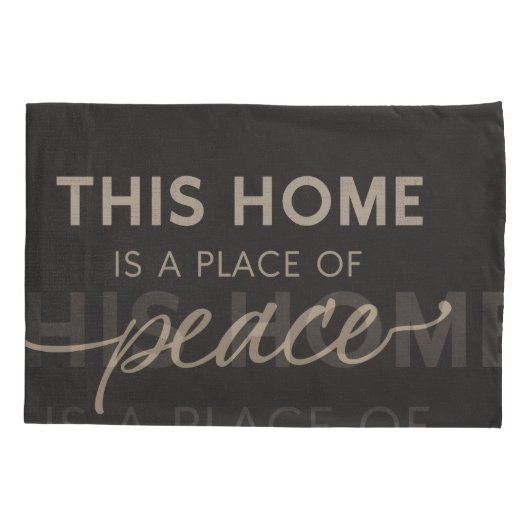 Neutral Affirmation Pillowcase | Modern Calm Home  Kussensloop (Achterkant-Links)