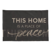 Neutral Affirmation Pillowcase | Modern Calm Home  Kussensloop (Achterkant-Rechts)