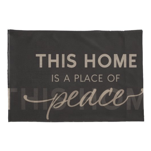 Neutral Affirmation Pillowcase | Modern Calm Home  Kussensloop (Achterkant-Rechts)