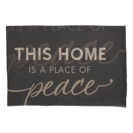 Neutral Affirmation Pillowcase | Modern Calm Home  Kussensloop (Voorkant-Links)