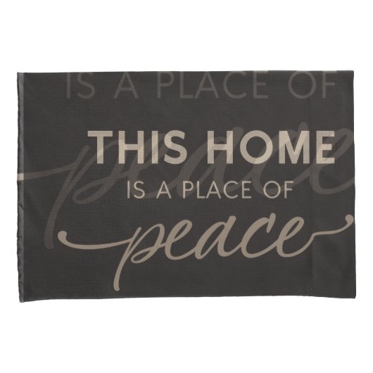 Neutral Affirmation Pillowcase | Modern Calm Home  Kussensloop (Voorkant-Rechts)