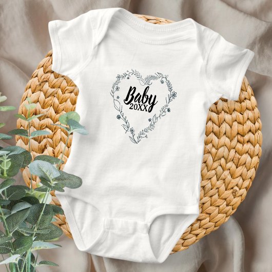 Neutral  announce the pregnancy with the body romper