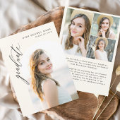 Neutral Arch Afstuderen eenvoudig foto Afstuderen Aankondiging