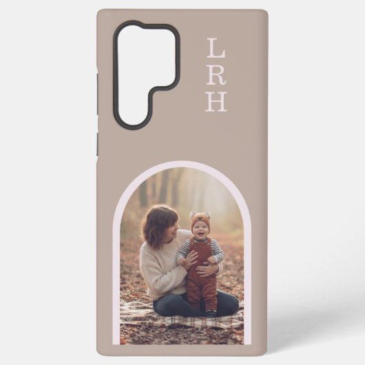Neutral Arch Frame Photo Monogram Samsung Galaxy Hoesje (Achterkant)