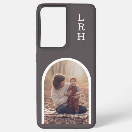 Neutral Arch Frame Photo Monogram Samsung Galaxy Hoesje (Achterkant)