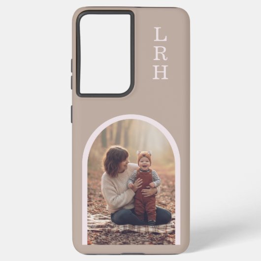 Neutral Arch Frame Photo Monogram Samsung Galaxy Hoesje (Achterkant)