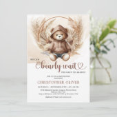 Neutral baby beer sweatshirt pampas grass boog kaart (Staand voorkant)