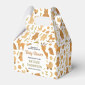 Neutral Baby Boy Shower | Cute Safari Animal Bedankdoosjes (Achterkant)