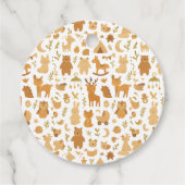 Neutral Baby Boy Shower | Cute Safari Animal Bedankjes Labels (Achterkant)