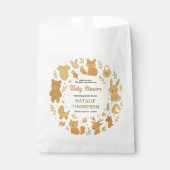 Neutral Baby Boy Shower | Cute Safari Animal Bedankzakje (Voorkant)