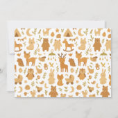 Neutral Baby Boy Shower | Cute Safari Animal Kaart (Achterkant)