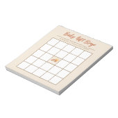 Neutral Baby Gift Bingo Baby shower spel Notitieblok (Linkerzijde)