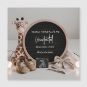 Neutral Baby Reveal Pregnancy announcement card (Voorkant)
