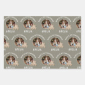 Neutral Baby’s 1st Christmas Train Keepsake Photo Inpakpapier Vel (Voorkant 3)