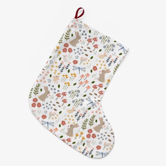 Neutral Baby Woodland First Christmas Grote Kerstsok (Voorkant (Hangend))