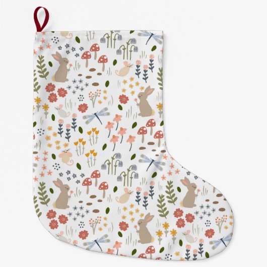 Neutral Baby Woodland First Christmas Grote Kerstsok (Voorkant)