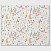 Neutral Baby Woodland Wrapping Paper Cadeaupapier (Vlak)