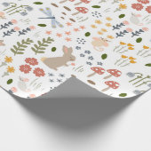 Neutral Baby Woodland Wrapping Paper Cadeaupapier (Hoek)