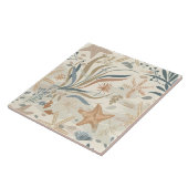 Neutral Beach Shells Nautical Tegeltje (Zijkant)