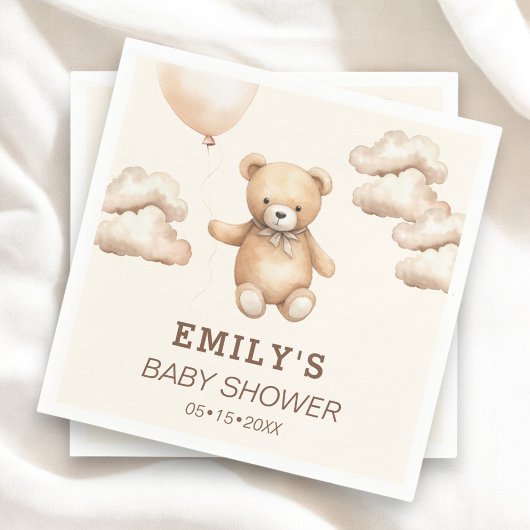 Neutral Bearly Can Wait Baby Shower  Servet