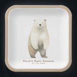 Neutral Bearly Wait Teddy Bear-Baby shower Papieren Bordje<br><div class="desc">Vier de zoetste nieuwkomer met ons charmante genderneutrale baby showers papieren bord, met een heerlijk, grillig waterverf beer in warme tinten bruin en bruin. Zacht, speels en perfect neutraal van kleur, dit ontwerp zet de toon voor een hartverwarmende bijeenkomst gevuld met liefde, gelach en anticipatie. Ideaal voor elke kleine bundel...</div>