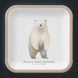 Neutral Bearly Wait Teddy Bear-Baby shower Papieren Bordje<br><div class="desc">Vier de zoetste nieuwkomer met ons charmante genderneutrale baby showers papieren bord, met een heerlijk, grillig waterverf beer in warme tinten bruin en bruin. Zacht, speels en perfect neutraal van kleur, dit ontwerp zet de toon voor een hartverwarmende bijeenkomst gevuld met liefde, gelach en anticipatie. Ideaal voor elke kleine bundel...</div>