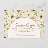 Neutral Bee Diapper Raffle Informatiekaartje (Voorkant)