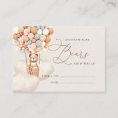 Neutral Beer ballonnen raden hoeveel Beren tickets Informatiekaartje (Voorkant)