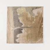 Neutral beige  boomschets wandkleed (Voorkant (horizontaal))