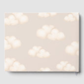 Neutral Beige Cloud 9-Baby shower Gastenboek (Achterkant)