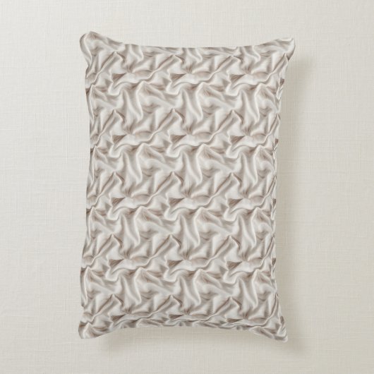 Neutral Beige, Cream & Ivory Accent Cushion Kussen (Achterkant (Verticaal))