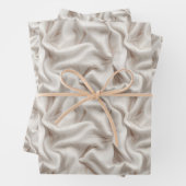 Neutral Beige, Cream & Ivory Wrapping Paper Sheets (In situ)