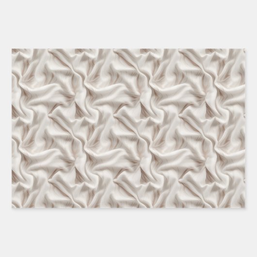 Neutral Beige, Cream & Ivory Wrapping Paper Sheets (Voorkant)