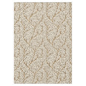 Neutral Beige Gold Botanical Leaf William Morris Tafelkleed (Voorkant)