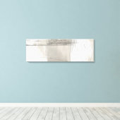 Neutral Beige Gray Modern Minimalist Abstract Canvas Afdruk (Insitu (Houten vloer))