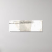 Neutral Beige Gray Modern Minimalist Abstract Canvas Afdruk (Voorkant)