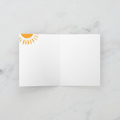 Neutral Beige Rainbow Boho Baby shower Dank u Kaart (Binnen)