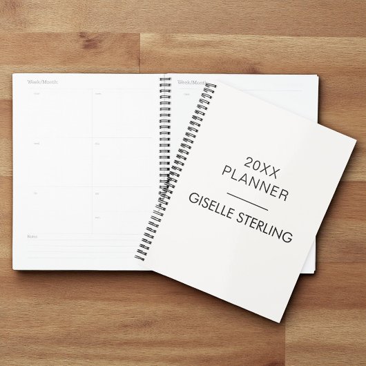 Neutral Beige Real Estate Modern Business Planner