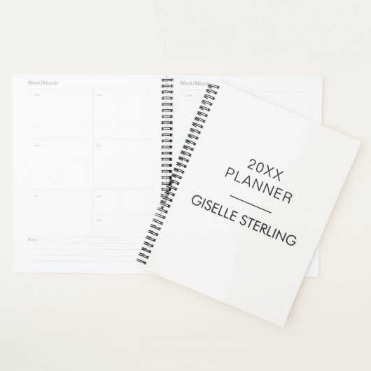 Neutral Beige Real Estate Modern Business Planner (Display)