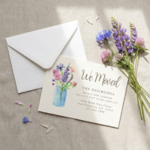 Neutral Beige We Moved New Address Moving