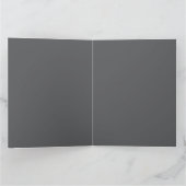 Neutral Black & Blue Plain Elegant Happy Holidays Kaart (Binnen)