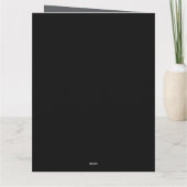 Neutral Black & Blue Plain Elegant Happy Holidays Kaart (Achterkant)