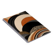 Neutral Black Oranje Modern Boho Notitieboek (Rechterzijde)