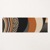 Neutral Black Oranje Modern Boho Yogamat (Voorkant (horizontaal))