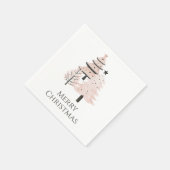 Neutral Blush Christmas Tree Paper Napkins Servet (Hoek)