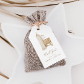 Neutral Boho Baby Brunch Bedankt Cadeaulabel