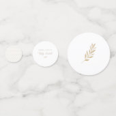 Neutral Boho Baby Brunch Confetti (Achterkanten)